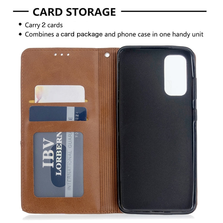 Rhombus Texture Horizontal Flip Magnetic Leather Case with Holder & Card Slots, For Galaxy S20, For Galaxy A71, For Galaxy S20+, For Galaxy S20 Ultra, For Xiaomi CC9 Pro