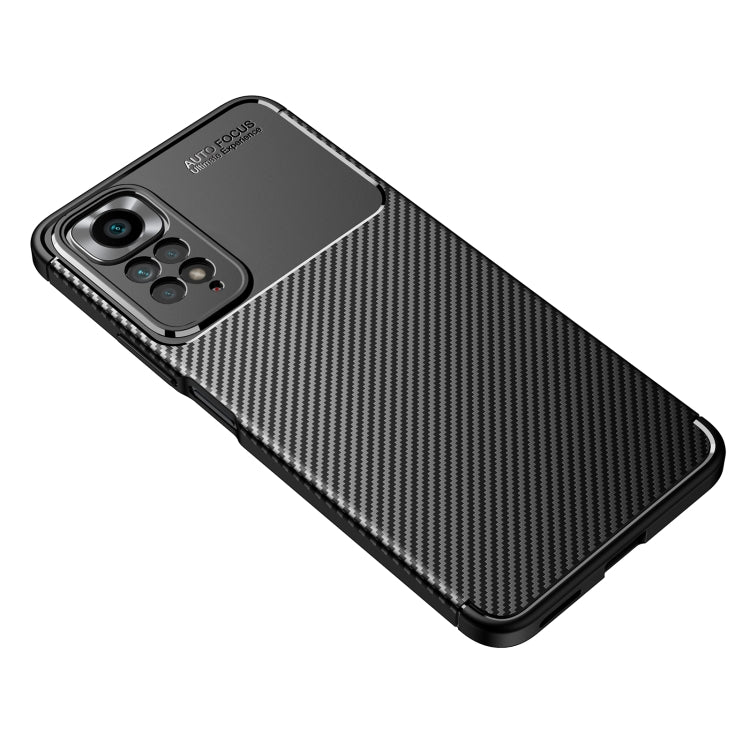 Carbon Fiber Texture Shockproof TPU Phone Case, For Xiaomi Redmi Note 11 Pro Overseas Version(Precise Hole), For Xiaomi Poco X4 Pro 5G
