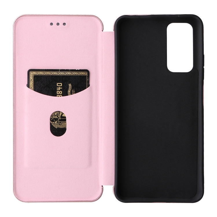 Carbon Fiber Texture Magnetic Horizontal Flip PU Phone Case, For Xiaomi Redmi Note 11 / Note 11S Global, For Motorola Edge X30
