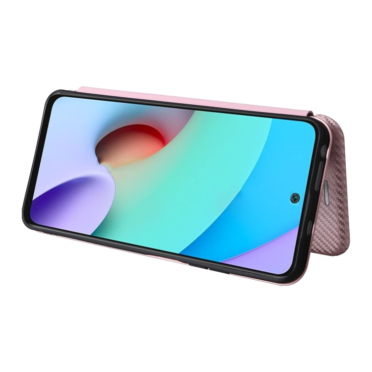 Carbon Fiber Texture Magnetic Horizontal Flip PU Phone Case, For Xiaomi Redmi Note 11 / Note 11S Global, For Motorola Edge X30