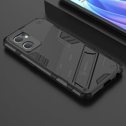 Punk Armor 2 in 1 PC + TPU Shockproof Phone Case with Invisible Holder, For OPPO Reno7 5G Global / Find X5 Lite