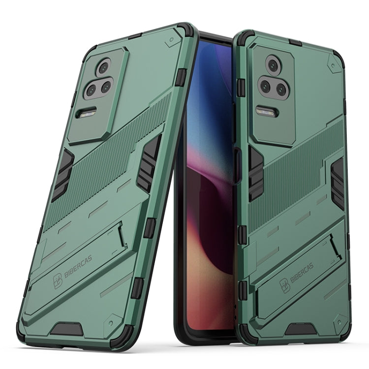 Punk Armor 2 in 1 PC + TPU Shockproof Phone Case with Holder, For Xiaomi Redmi K50 Pro, For Xiaomi Redmi K50 Gaming