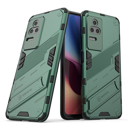 Punk Armor 2 in 1 PC + TPU Shockproof Phone Case with Holder, For Xiaomi Redmi K50 Pro, For Xiaomi Redmi K50 Gaming