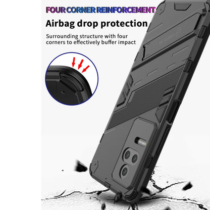 Punk Armor 2 in 1 PC + TPU Shockproof Phone Case with Holder, For Xiaomi Redmi K50 Pro, For Xiaomi Redmi K50 Gaming