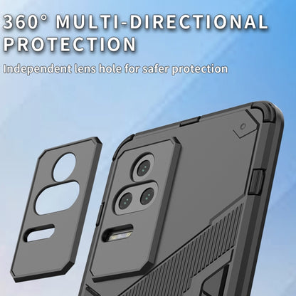 Punk Armor 2 in 1 PC + TPU Shockproof Phone Case with Holder, For Xiaomi Redmi K50 Pro, For Xiaomi Redmi K50 Gaming