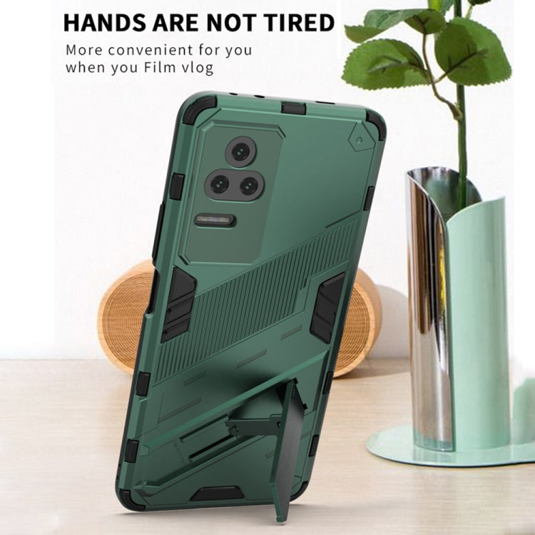 Punk Armor 2 in 1 PC + TPU Shockproof Phone Case with Holder, For Xiaomi Redmi K50 Pro, For Xiaomi Redmi K50 Gaming