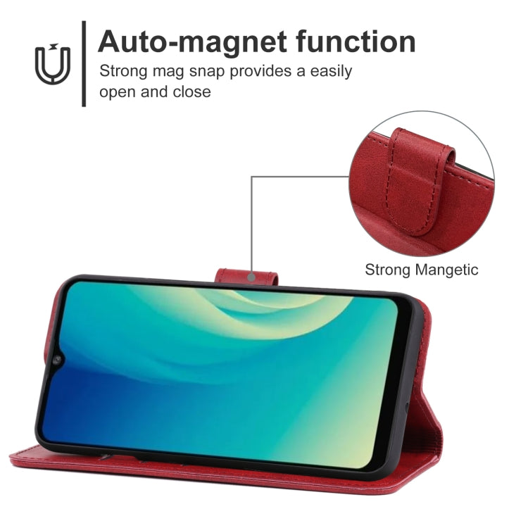 Leather Phone Case, For Cloud Mobile Stratus C5 Elite / Stratus C5, For Orbic Maui RC545L / Maui 4G LTE / Maui Prepaid, For Sky Device Elite P55, For TCL 30 V 5G T781S, For Tecno SPARK GO, For Unimax UMX U696CL, For Wiko View3 Lite                     ...