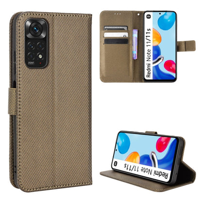 Diamond Texture Leather Phone Case, For Xiaomi Redmi 9, For Xiaomi Redmi Note 11 4G Global / Note 11S, For Xiaomi Redmi Note 11 Pro 5G / 4G Global, For Xiaomi Mi 11 Ultra