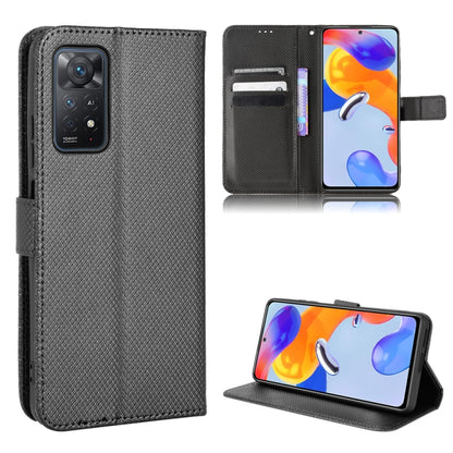 Diamond Texture Leather Phone Case, For Xiaomi Redmi 9, For Xiaomi Redmi Note 11 4G Global / Note 11S, For Xiaomi Redmi Note 11 Pro 5G / 4G Global, For Xiaomi Mi 11 Ultra