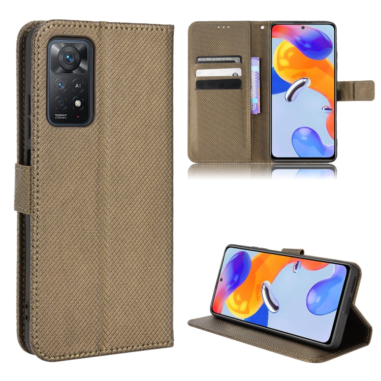 Diamond Texture Leather Phone Case, For Xiaomi Redmi 9, For Xiaomi Redmi Note 11 4G Global / Note 11S, For Xiaomi Redmi Note 11 Pro 5G / 4G Global, For Xiaomi Mi 11 Ultra