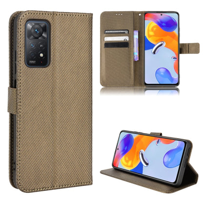 Diamond Texture Leather Phone Case, For Xiaomi Redmi 9, For Xiaomi Redmi Note 11 4G Global / Note 11S, For Xiaomi Redmi Note 11 Pro 5G / 4G Global, For Xiaomi Mi 11 Ultra