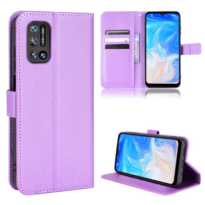Diamond Texture Leather Phone Case, For DOOGEE N40 Pro, For Huawei Nova 8i / Honor 50 Lite, For Blackview A55, For Blackview A70 2021