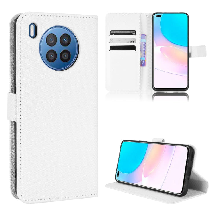 Diamond Texture Leather Phone Case, For DOOGEE N40 Pro, For Huawei Nova 8i / Honor 50 Lite, For Blackview A55, For Blackview A70 2021