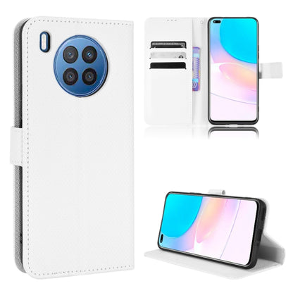 Diamond Texture Leather Phone Case, For DOOGEE N40 Pro, For Huawei Nova 8i / Honor 50 Lite, For Blackview A55, For Blackview A70 2021