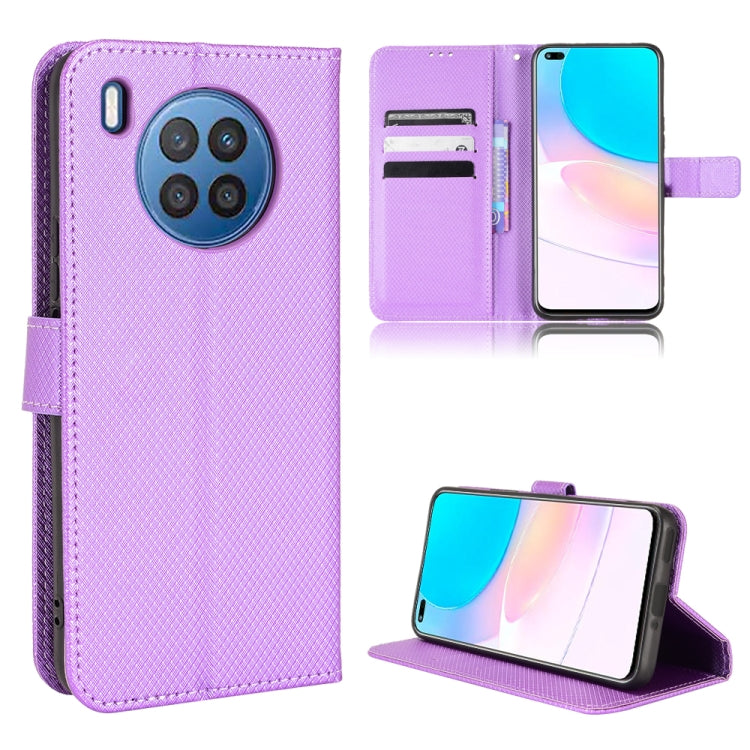 Diamond Texture Leather Phone Case, For DOOGEE N40 Pro, For Huawei Nova 8i / Honor 50 Lite, For Blackview A55, For Blackview A70 2021