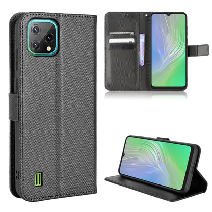 Diamond Texture Leather Phone Case, For DOOGEE N40 Pro, For Huawei Nova 8i / Honor 50 Lite, For Blackview A55, For Blackview A70 2021