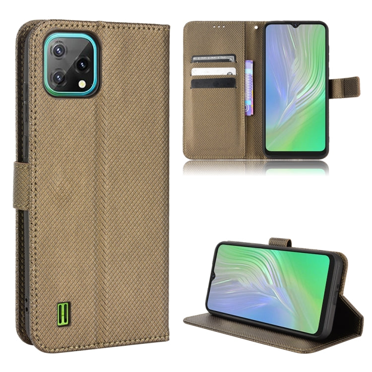 Diamond Texture Leather Phone Case, For DOOGEE N40 Pro, For Huawei Nova 8i / Honor 50 Lite, For Blackview A55, For Blackview A70 2021