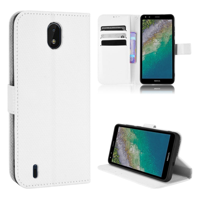 Diamond Texture Leather Phone Case, For Nokia G10 / G20 / 6.3, For Nokia C01 Plus, For Nokia C30, For Ulefone Note 12P