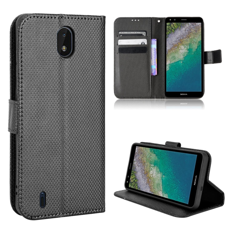 Diamond Texture Leather Phone Case, For Nokia G10 / G20 / 6.3, For Nokia C01 Plus, For Nokia C30, For Ulefone Note 12P