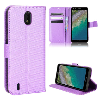 Diamond Texture Leather Phone Case, For Nokia G10 / G20 / 6.3, For Nokia C01 Plus, For Nokia C30, For Ulefone Note 12P