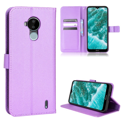 Diamond Texture Leather Phone Case, For Nokia G10 / G20 / 6.3, For Nokia C01 Plus, For Nokia C30, For Ulefone Note 12P
