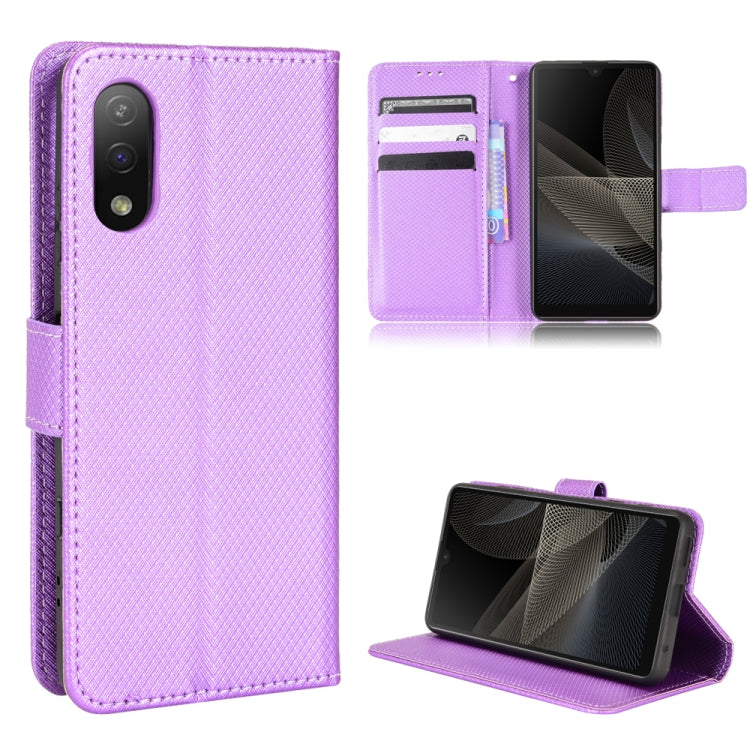 Diamond Texture Leather Phone Case, For Ulefone Note 13P, For Oukitel C22, For Sony Xperia ACE  II / SO-41B, For Sony Xperia Pro-1