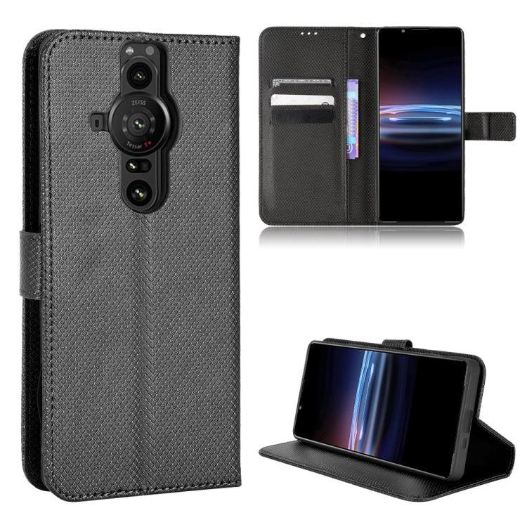 Diamond Texture Leather Phone Case, For Ulefone Note 13P, For Oukitel C22, For Sony Xperia ACE  II / SO-41B, For Sony Xperia Pro-1