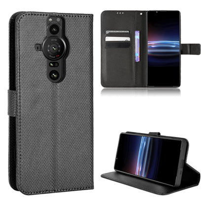 Diamond Texture Leather Phone Case, For Ulefone Note 13P, For Oukitel C22, For Sony Xperia ACE  II / SO-41B, For Sony Xperia Pro-1