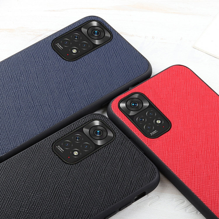 Cross Texture Leather Shockproof Phone Case, For Xiaomi Redmi Note 11 4G Global / Note 11S, For Xiaomi Redmi Note 11 Pro Global