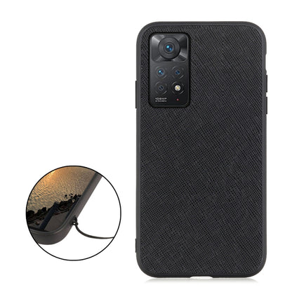 Cross Texture Leather Shockproof Phone Case, For Xiaomi Redmi Note 11 4G Global / Note 11S, For Xiaomi Redmi Note 11 Pro Global