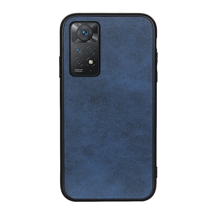 Accurate Hole Two-color Calf Texture Shockproof Phone Case, For Xiaomi Redmi Note 11 4G Global / Note 11S, For Xiaomi Redmi Note 11 Pro Global