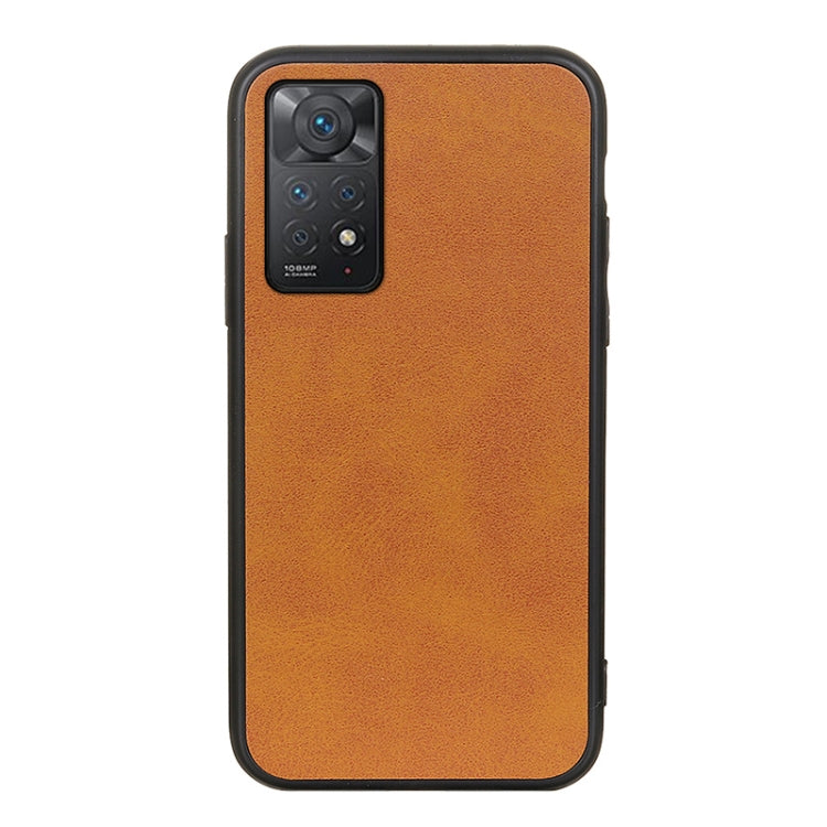 Accurate Hole Two-color Calf Texture Shockproof Phone Case, For Xiaomi Redmi Note 11 4G Global / Note 11S, For Xiaomi Redmi Note 11 Pro Global