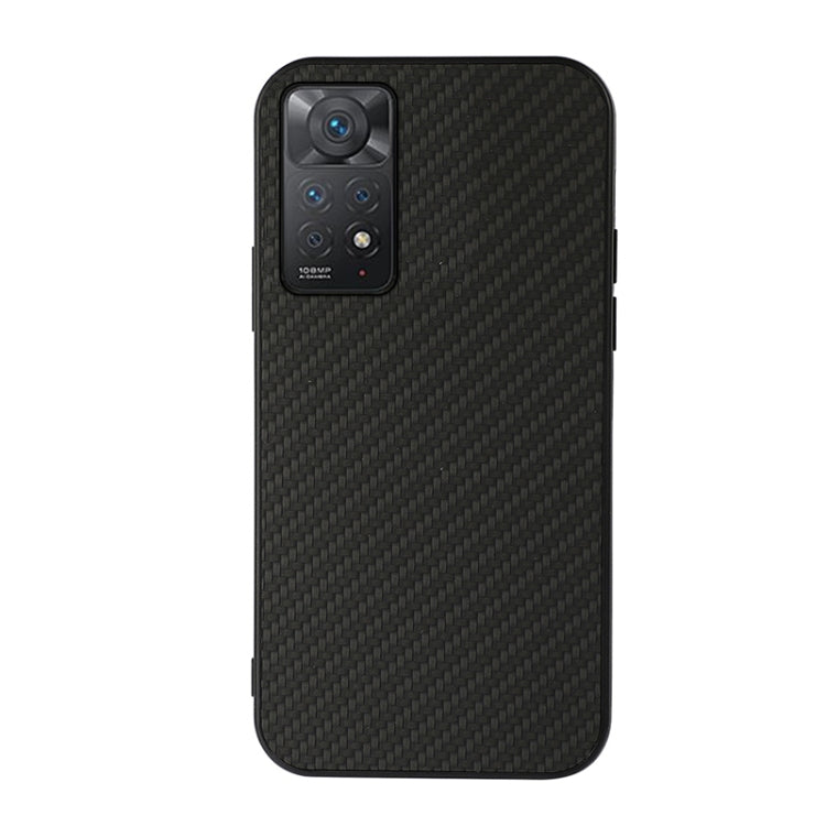 Accurate Hole Carbon Fiber Texture Shockproof Case, For Xiaomi Redmi Note 11 4G Global / Note 11S, For Xiaomi Redmi Note 11 Pro Global