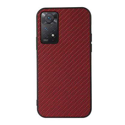 Accurate Hole Carbon Fiber Texture Shockproof Case, For Xiaomi Redmi Note 11 4G Global / Note 11S, For Xiaomi Redmi Note 11 Pro Global