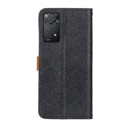 European Floral Embossed Leather Phone Case, For OnePlus Nord CE 2 5G, For Xiaomi Redmi Note 11 Pro 5G / 4G / Note 11 Pro+ 5G Foreign Version