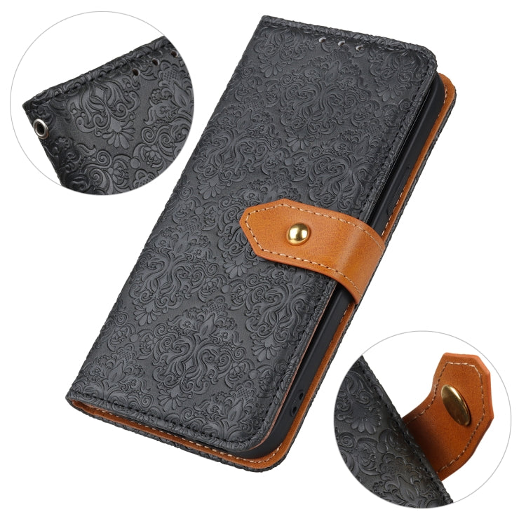 European Floral Embossed Leather Phone Case, For OnePlus Nord CE 2 5G, For Xiaomi Redmi Note 11 Pro 5G / 4G / Note 11 Pro+ 5G Foreign Version