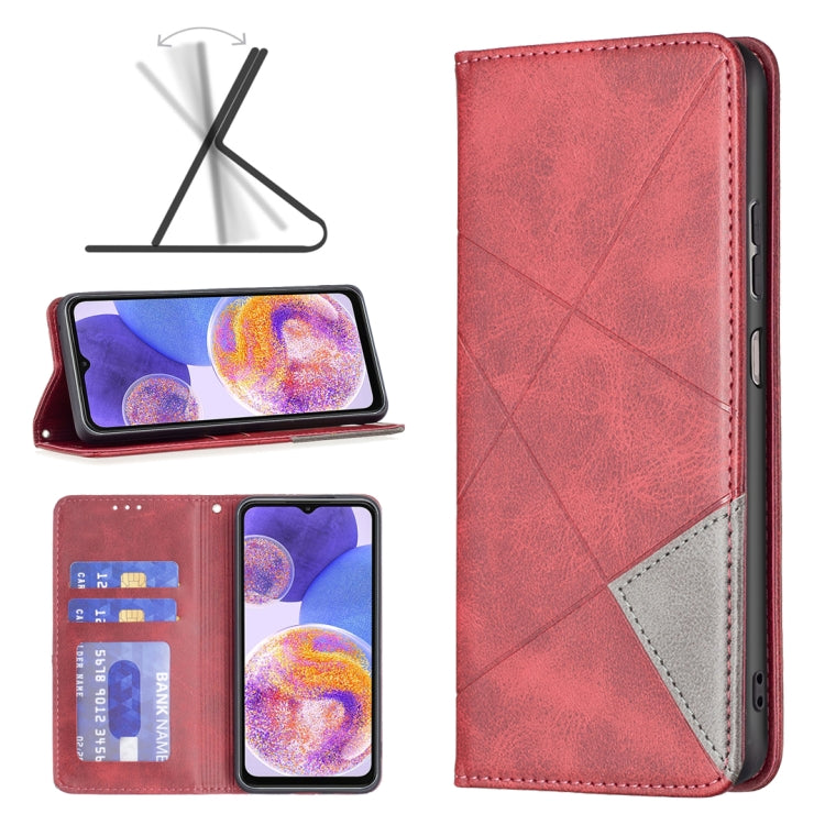 Prismatic Invisible Magnetic Leather Phone Case, For Motorola Moto G31 / G41  Side Fingerprint Version, For OPPO A36 / Realme 9i, For OPPO Realme 9 Pro+, For Xiaomi Redmi Note 11 International Version, For Samsung Galaxy A23 5G