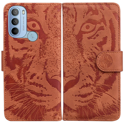 Tiger Embossing Pattern Horizontal Flip Leather Phone Case, For Google Pixel 7 Pro 5G, For Google Pixel 7 5G, For Motorola Moto G31 4G(Brazil ), For OPPO A16K