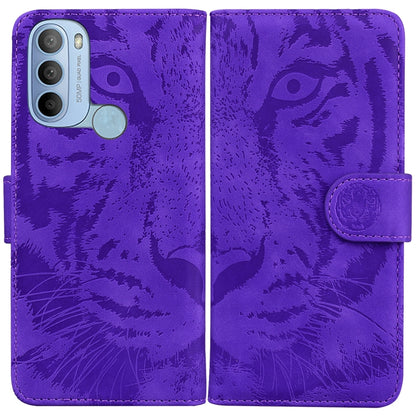 Tiger Embossing Pattern Horizontal Flip Leather Phone Case, For Google Pixel 7 Pro 5G, For Google Pixel 7 5G, For Motorola Moto G31 4G(Brazil ), For OPPO A16K