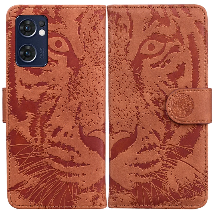 Tiger Embossing Pattern Horizontal Flip Leather Phone Case, For OPPO Realme 9 Pro, For OPPO Realme 9 Pro+, For OPPO Realme 9i / A76 / A36, For OPPO Reno7 5G Taiwan Version/Find X5 Lite