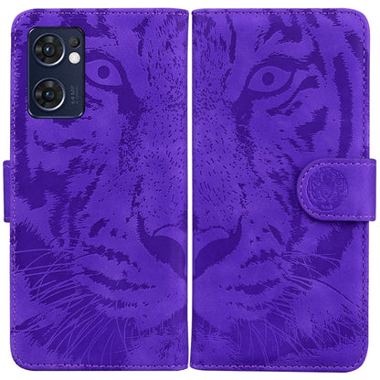 Tiger Embossing Pattern Horizontal Flip Leather Phone Case, For OPPO Realme 9 Pro, For OPPO Realme 9 Pro+, For OPPO Realme 9i / A76 / A36, For OPPO Reno7 5G Taiwan Version/Find X5 Lite