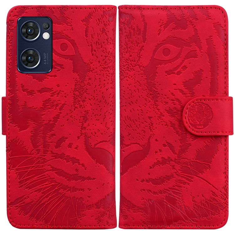 Tiger Embossing Pattern Horizontal Flip Leather Phone Case, For OPPO Realme 9 Pro, For OPPO Realme 9 Pro+, For OPPO Realme 9i / A76 / A36, For OPPO Reno7 5G Taiwan Version/Find X5 Lite