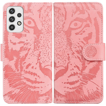 Tiger Embossing Pattern Horizontal Flip Leather Phone Case, For Samsung Galaxy A23, For ZTE Blade A52, For ZTE Blade A72 / V40 Vita