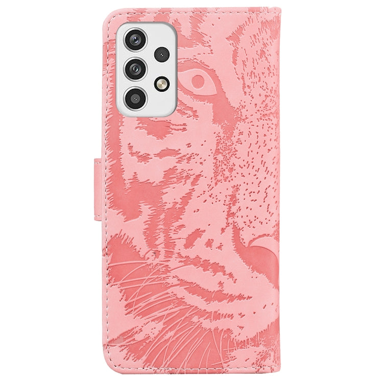 Tiger Embossing Pattern Horizontal Flip Leather Phone Case, For Samsung Galaxy A23, For ZTE Blade A52, For ZTE Blade A72 / V40 Vita