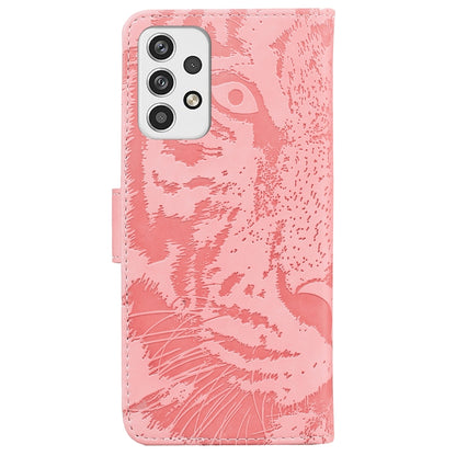Tiger Embossing Pattern Horizontal Flip Leather Phone Case, For Samsung Galaxy A23, For ZTE Blade A52, For ZTE Blade A72 / V40 Vita