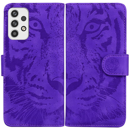 Tiger Embossing Pattern Horizontal Flip Leather Phone Case, For Samsung Galaxy A23, For ZTE Blade A52, For ZTE Blade A72 / V40 Vita