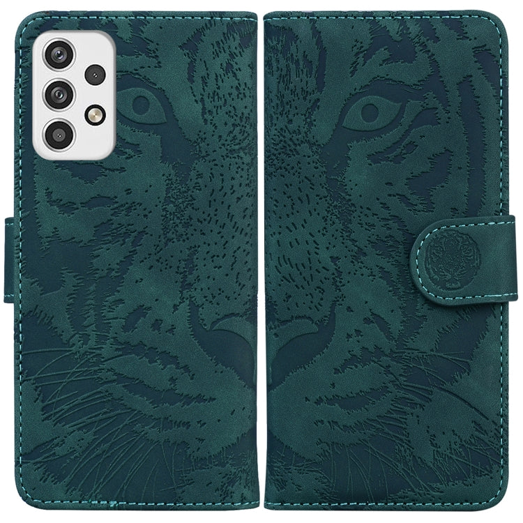 Tiger Embossing Pattern Horizontal Flip Leather Phone Case, For Samsung Galaxy A23, For ZTE Blade A52, For ZTE Blade A72 / V40 Vita