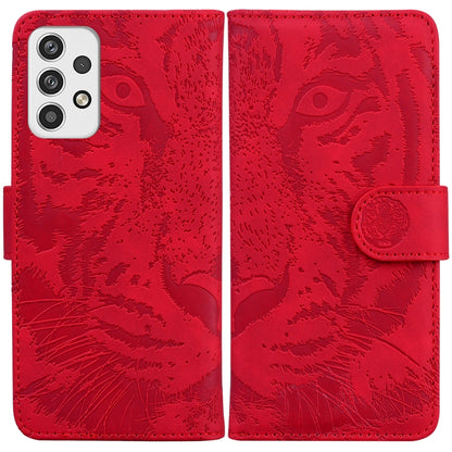 Tiger Embossing Pattern Horizontal Flip Leather Phone Case, For Samsung Galaxy A23, For ZTE Blade A52, For ZTE Blade A72 / V40 Vita