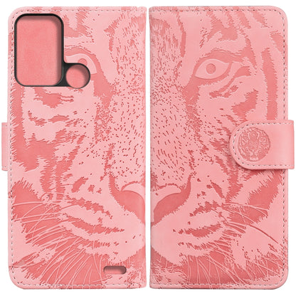 Tiger Embossing Pattern Horizontal Flip Leather Phone Case, For Samsung Galaxy A23, For ZTE Blade A52, For ZTE Blade A72 / V40 Vita