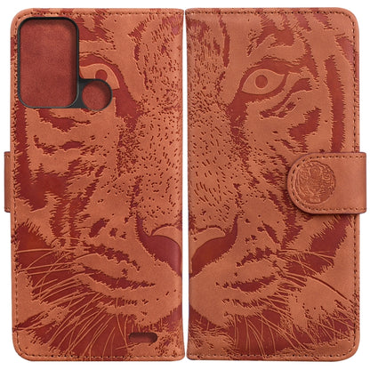 Tiger Embossing Pattern Horizontal Flip Leather Phone Case, For Samsung Galaxy A23, For ZTE Blade A52, For ZTE Blade A72 / V40 Vita